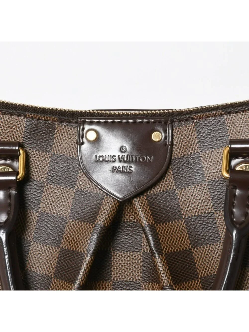 Louis Vuitton Sienna PM Handbag Leather Brown Gold